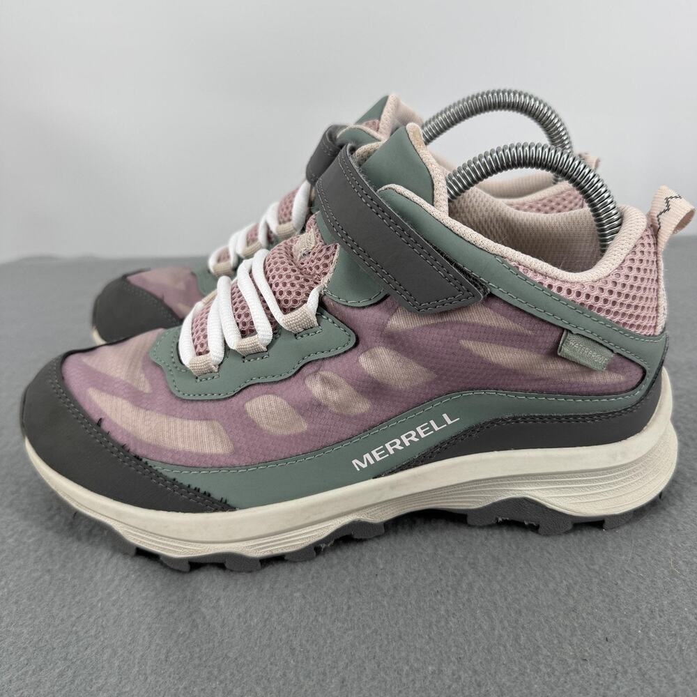 Merrell Waterproof Trail Hiking Shoes Youth Size 6M Pink Green Camo MK167354